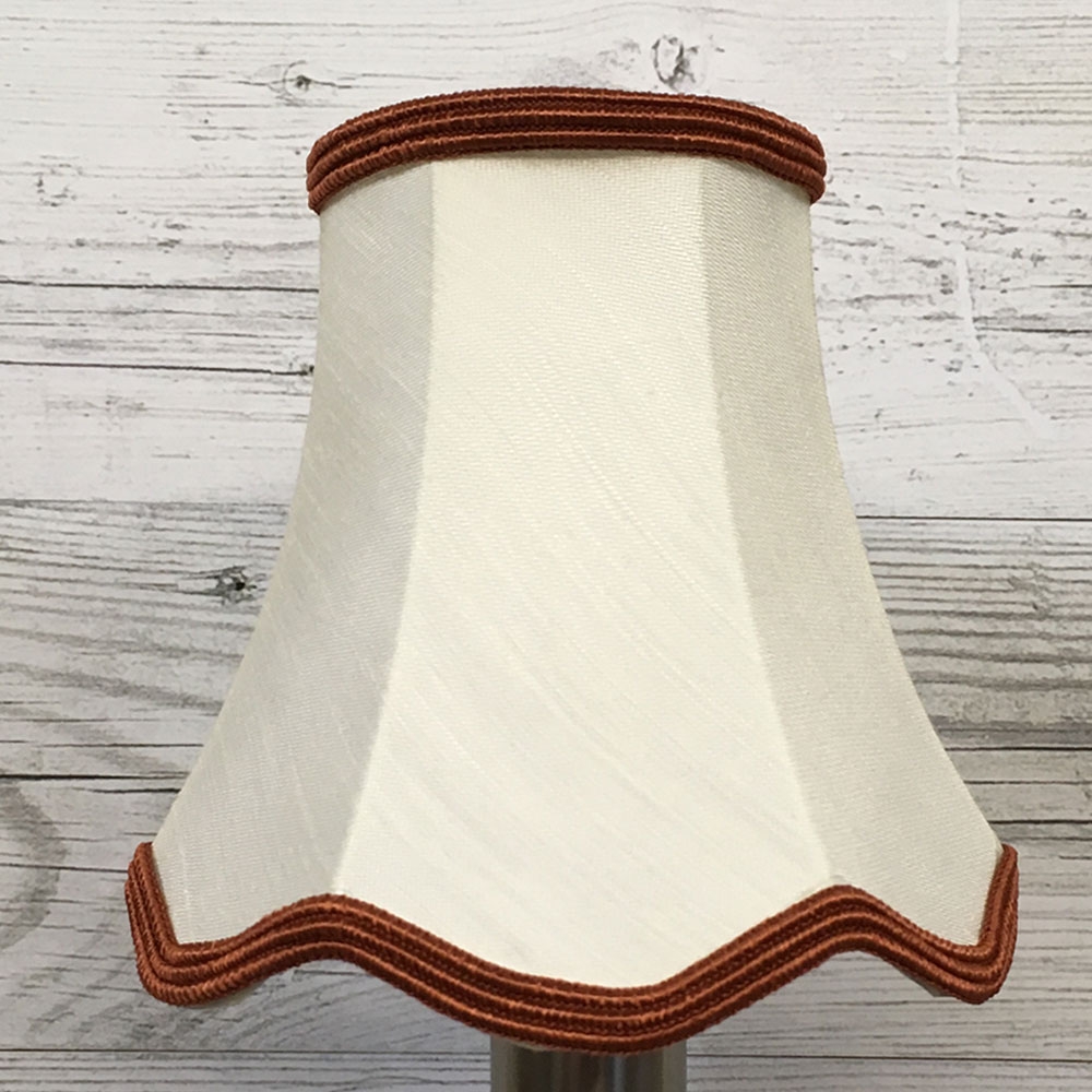 Scalloped Candle Shade Cream